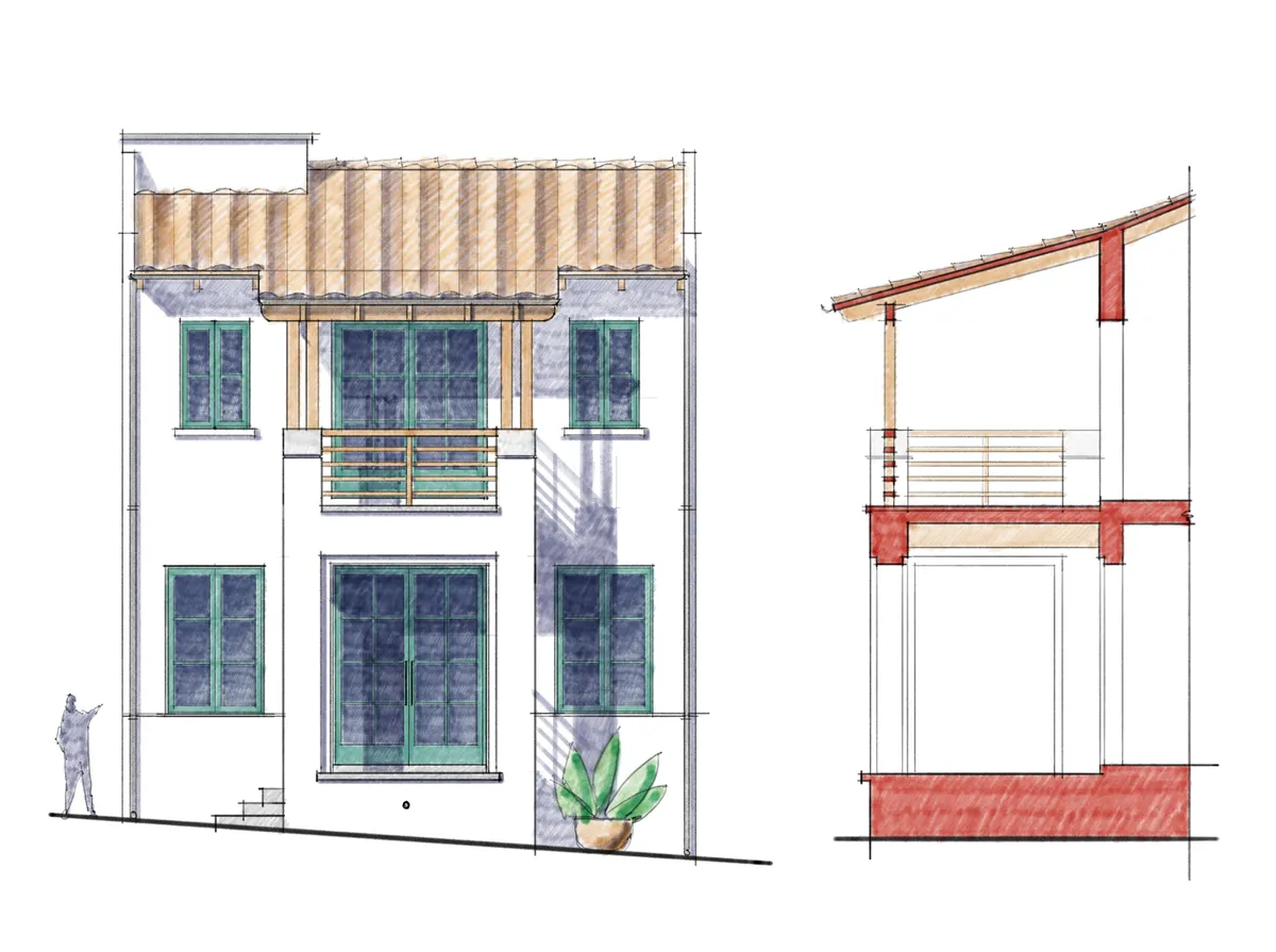 Casa Aqu&aacute;tica — elevation
